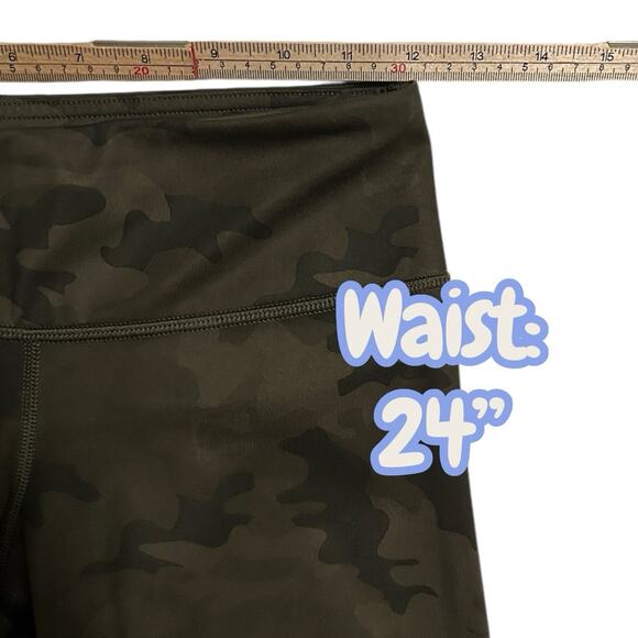 Lululemon Wunder Under Crop Full-On Luxtreme Savasana Camo Fatigue Green Size 4 - Picture 5 of 8